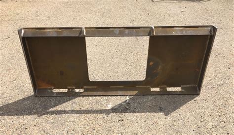 blank mounting plate for skid steer|skid steer quick hitch plates.